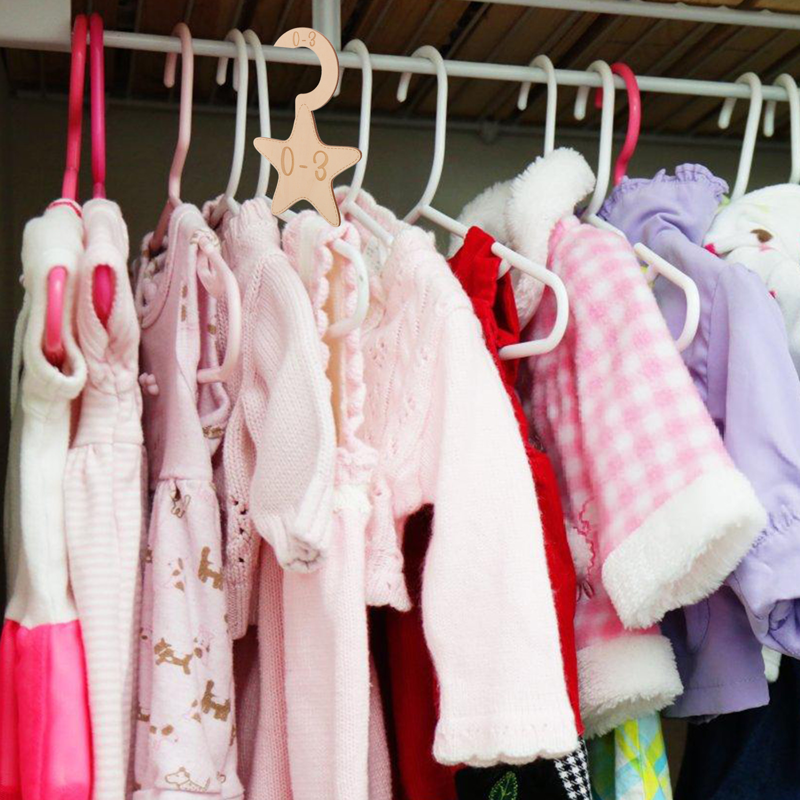 Baby Clothing Organizer - 7 Buah Pembatas Lemari Pakaian Bayi