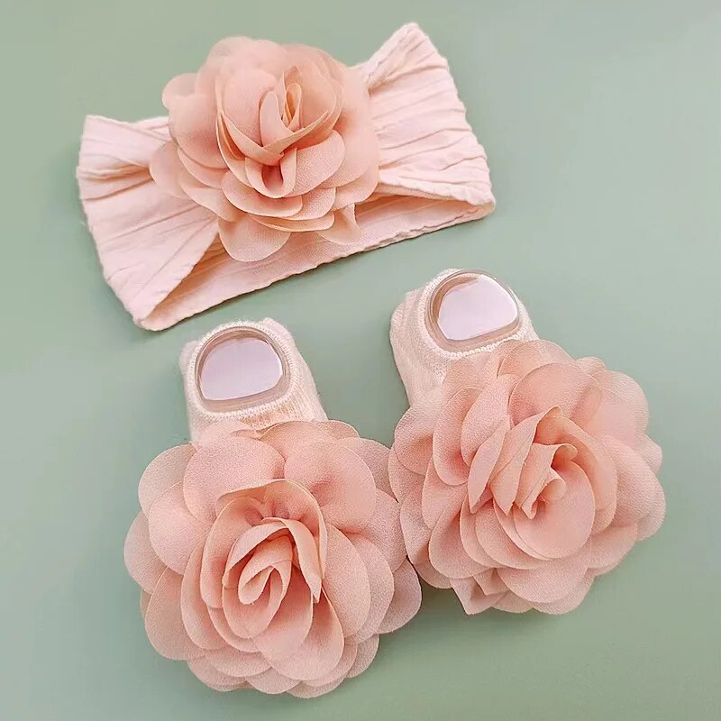Toddler Sock Set - Kaus kaki bayi lucu + Bando,