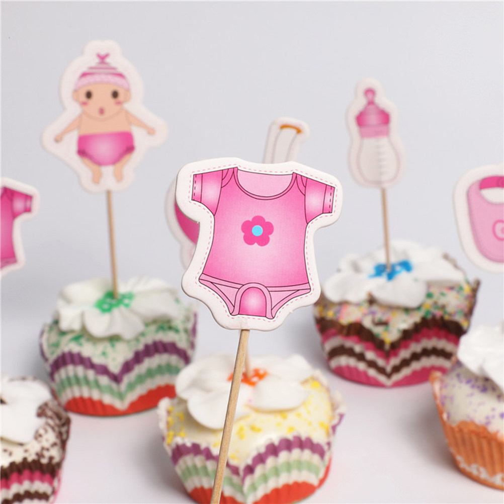 Baby Clothing Designer - 20Pcs Hiasan Kue Baby Shower yang