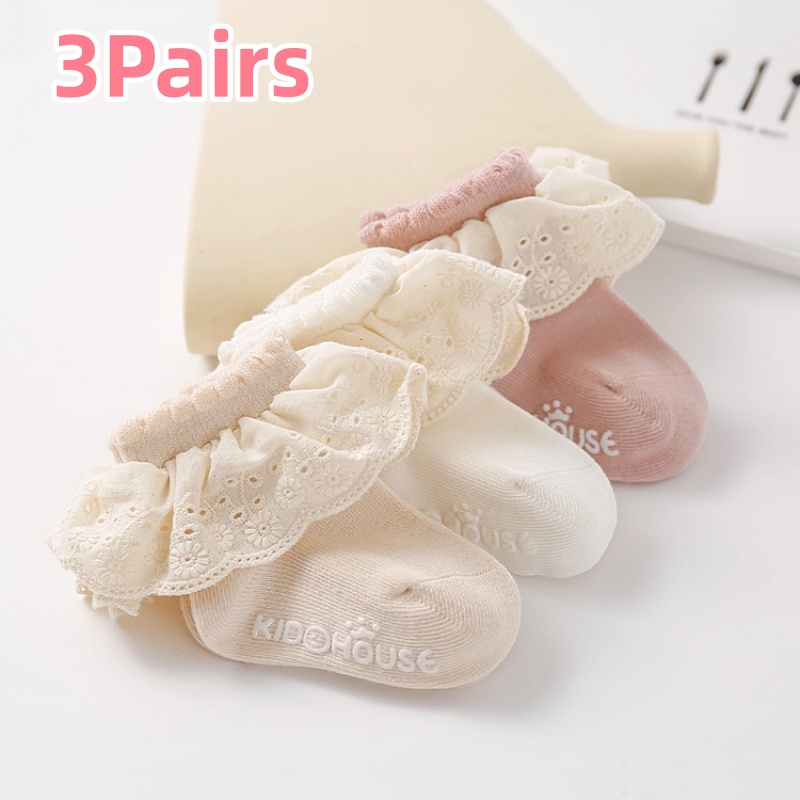 Toddler Sock Set - 3 Pasang/Set Kaus Kaki Bayi 0-3