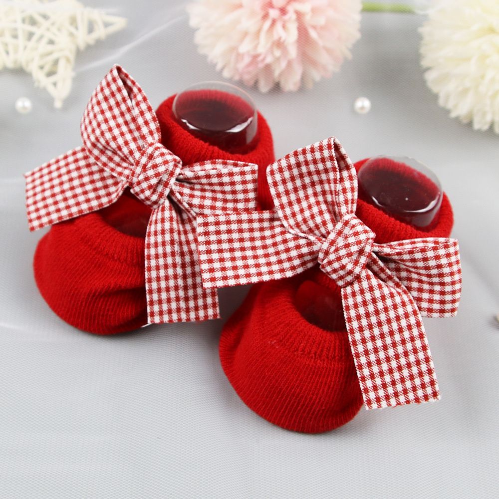 Toddler Sock Set - Hadiah Natal Ikat Kepala Pita Katun