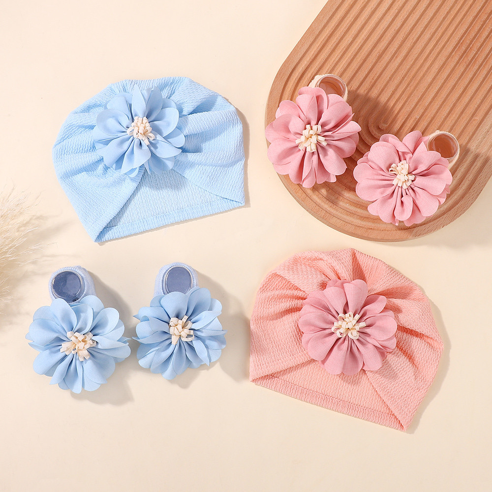 Set Kaus Kaki Topi Pita Bunga  - Toddler Sock Set ulasan dan harga