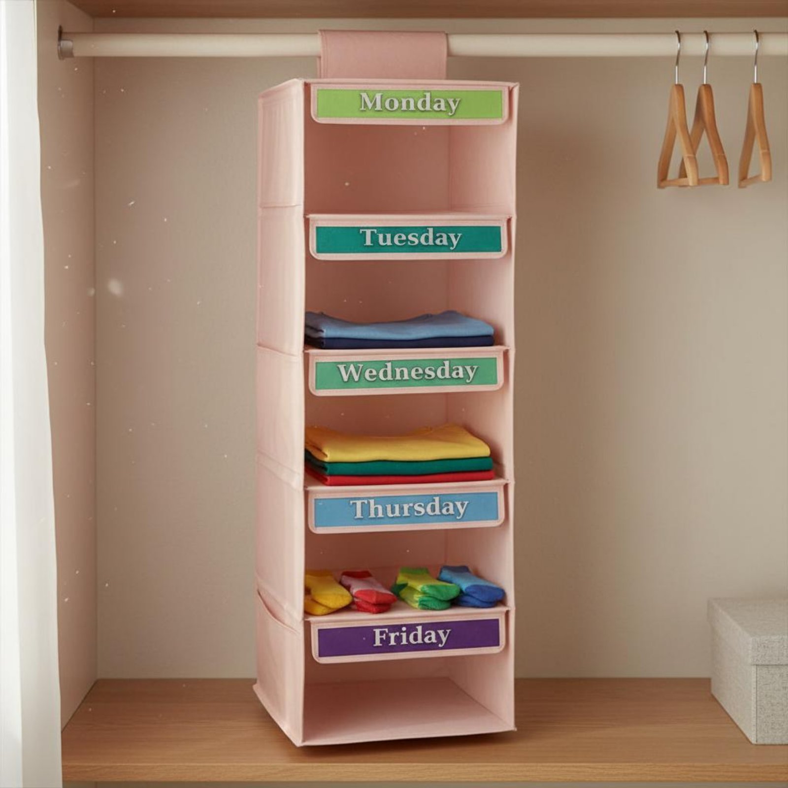 Tas Penyimpanan Gantung 7 Ting - Baby Clothing Organizer ulasan dan harga